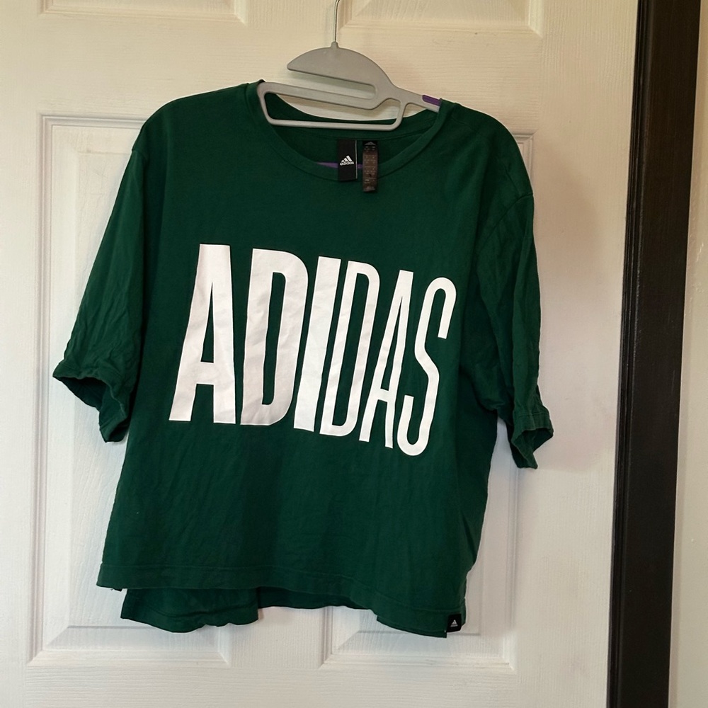 Adidas Crop Green T-Shirt XL